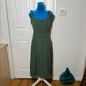 RIHOAS Polka Dot Midi Dress Medium